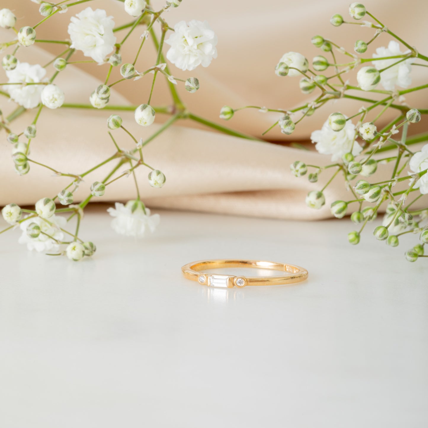 925 Sterling Silver CZ Stacking Ring